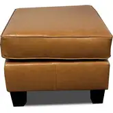 4040 Ottoman in Chestnut Top Grain Leather